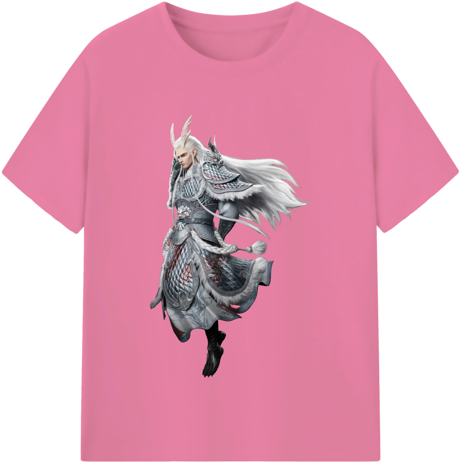 （画像用） Ne Zha 2 ナタ 魔童の大暴れ 綿100％半袖Tシャツ（フロントプリント）